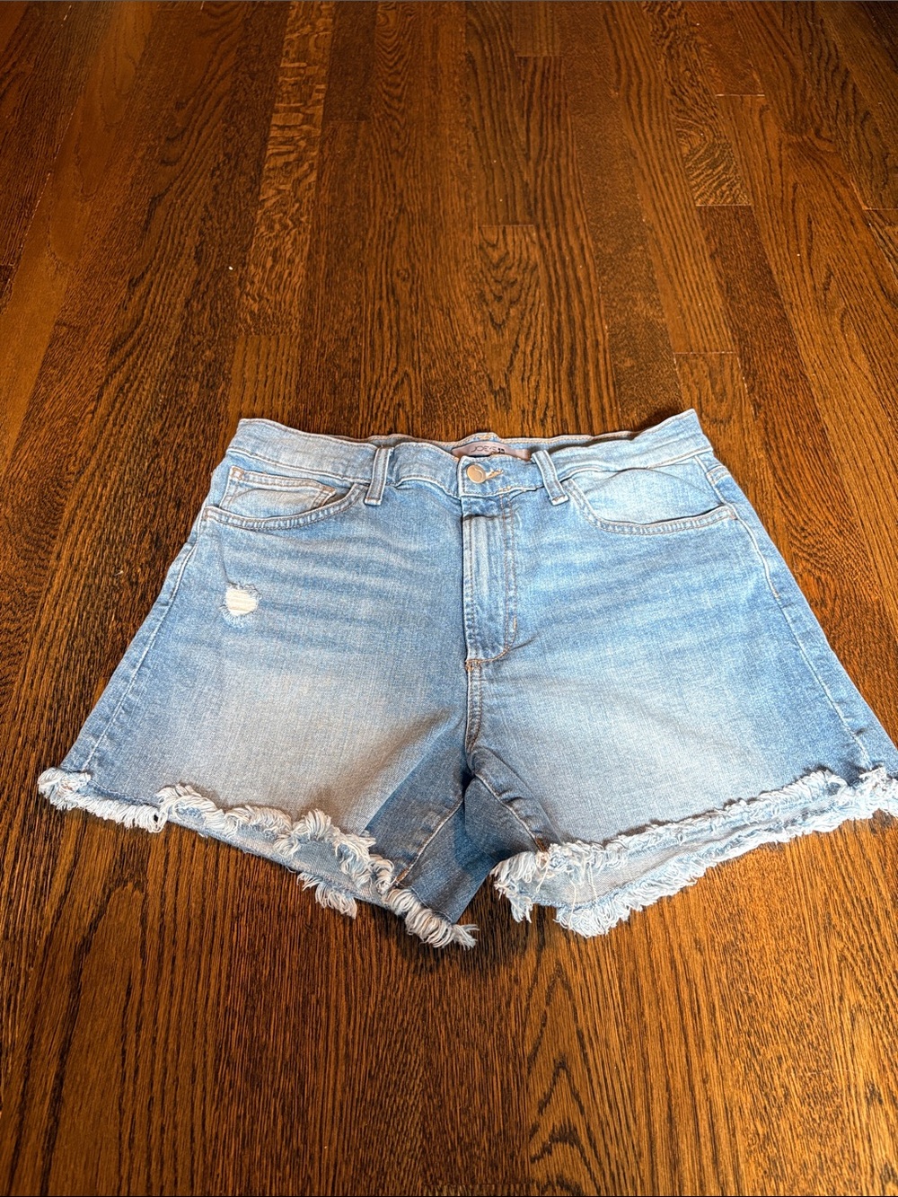 Joe's Jeans Light Blue Distressed Frayed Hem Denim Shorts